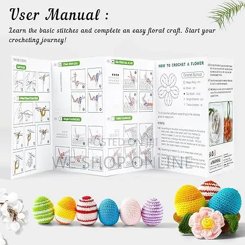 113 Piece Crochet Kit With Yarn Set