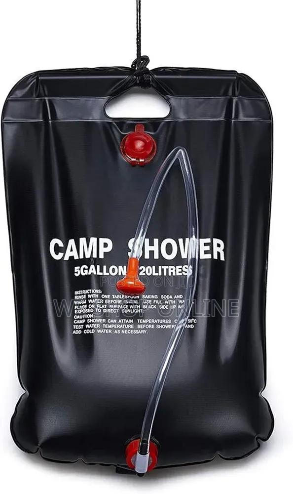 20ltr Solar Camping Water Bag With Detachable Shower Hose and Nozzle