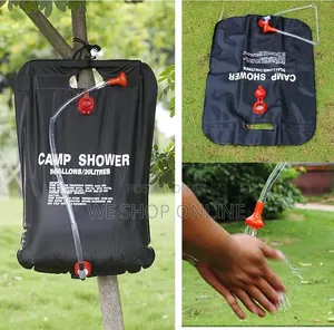 20ltr Solar Camping Water Bag With Detachable Shower Hose and Nozzle