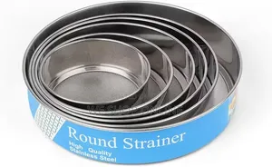 Fine Mesh Sieve, 6 Piece Professional Flour Sifter for Baking