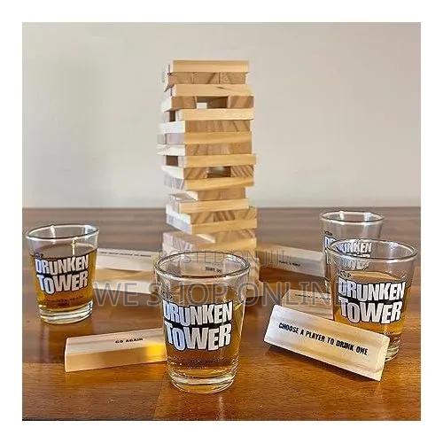 Jenga Drunken Tower, Party Drinking Game