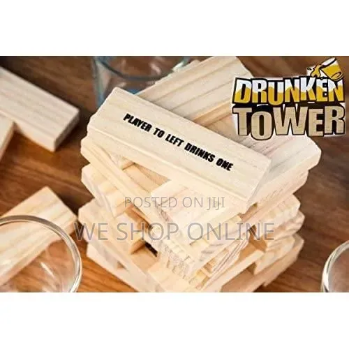 Jenga Drunken Tower, Party Drinking Game