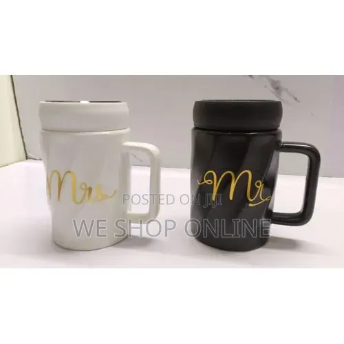 Fancy Couple Cups Branded Mr/Mrs King/Queen Capacity Range 380 - 440ml