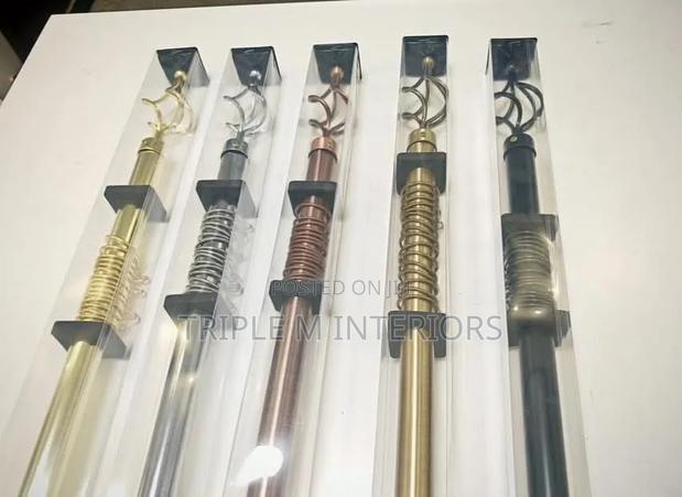 Sleek Adjustable 3m Curtain Rod - main view