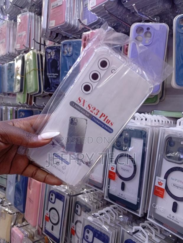 দরজfor Samsung Galaxy S23 Plus Back Cover Soft Silicon Crystal Clear - thumbnail 2