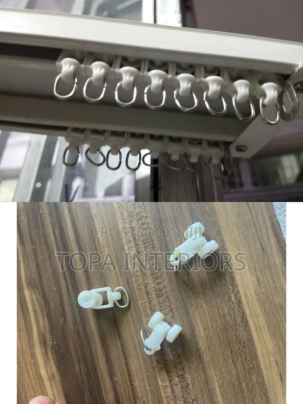 Interior Channel Double Wheeled Plastic Curtain Runners