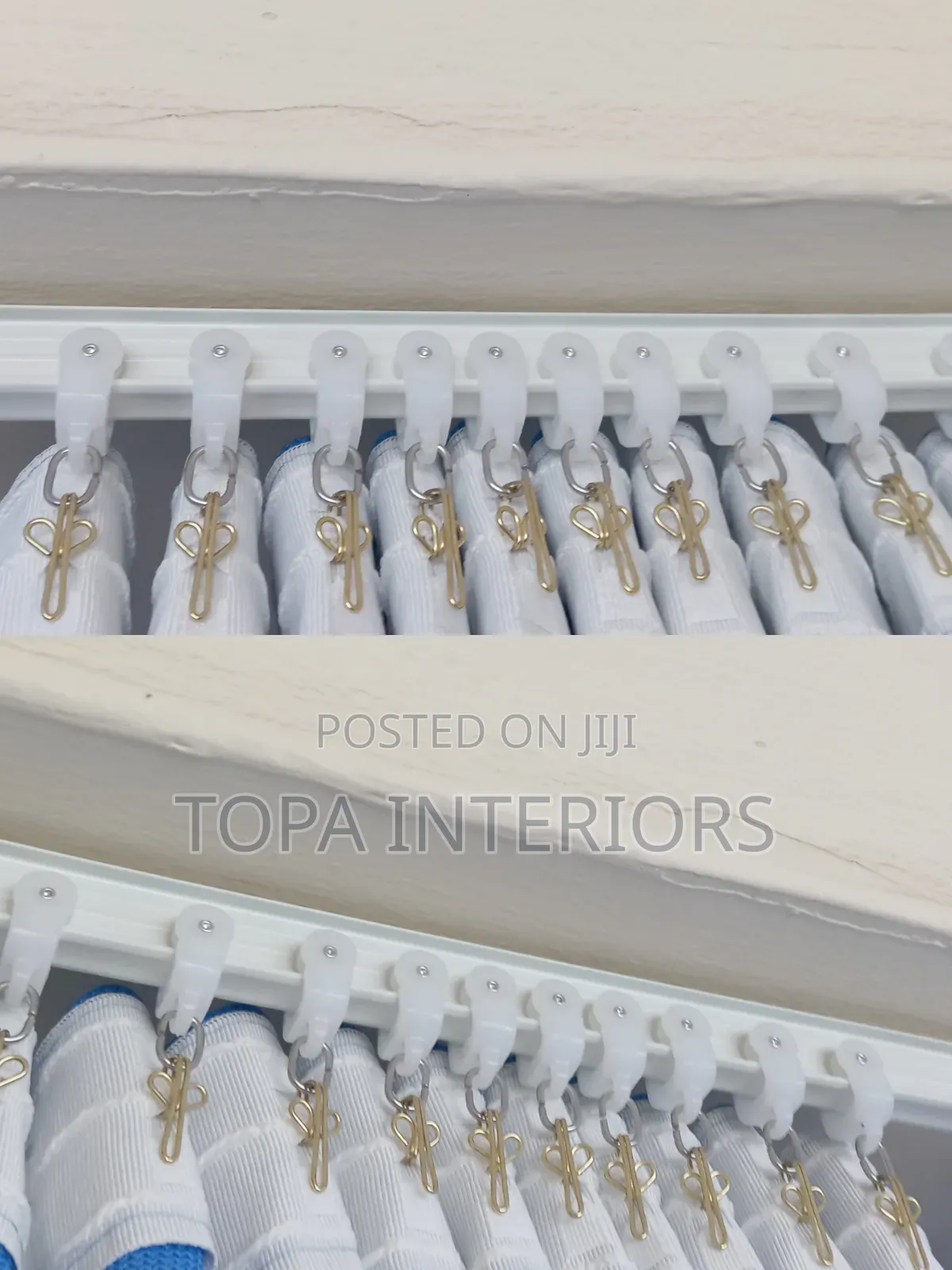 100 Pieces Box Gold Metallic Curtain Hooks