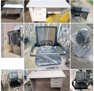 Brand New Desk With Mesh Chairs
