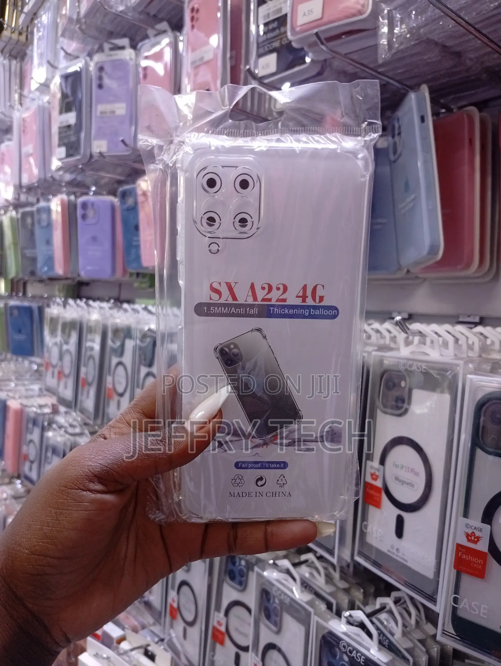 দরজfor Samsung Galaxy A22 4g, M22, M32, F22 Clear Cover Soft