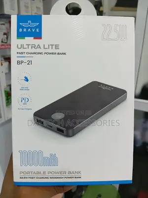 This Is a Brave 10,000mah Ultra Lite Portable Power Bank.