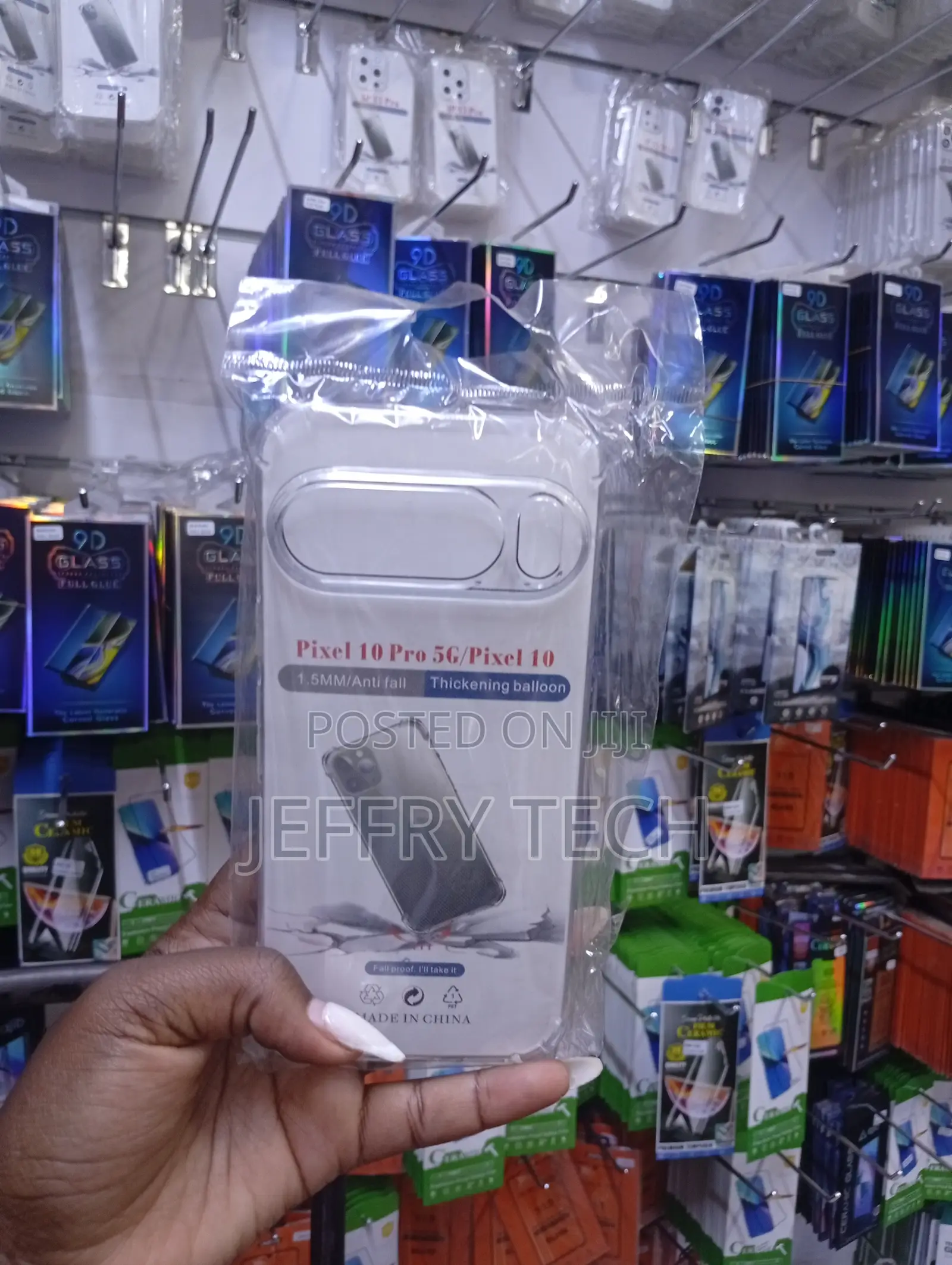 Clear, Anti-Fall Case for the Google Pixel 10 Pro 5g and Pixel 10.