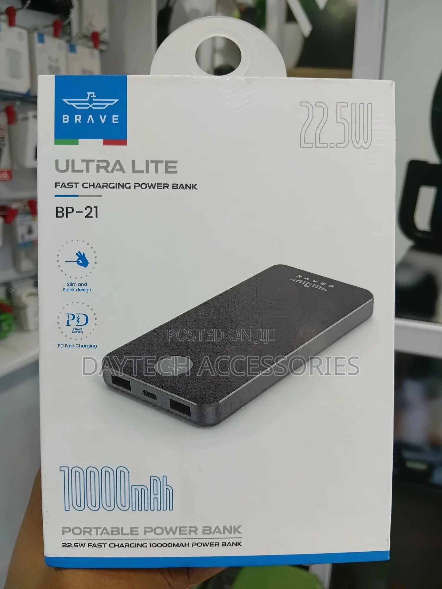 Brave 10000mah Slim Power Bank 22.5w Fast Charging