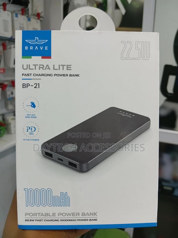Brave 10000mah Slim Power Bank 22.5w Fast Charging