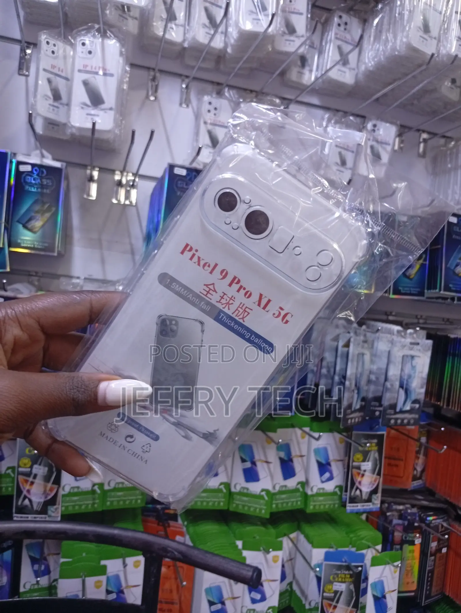 For Google Pixel 9 Pro Xl 5g Silicone Airbag Cover Clear Case