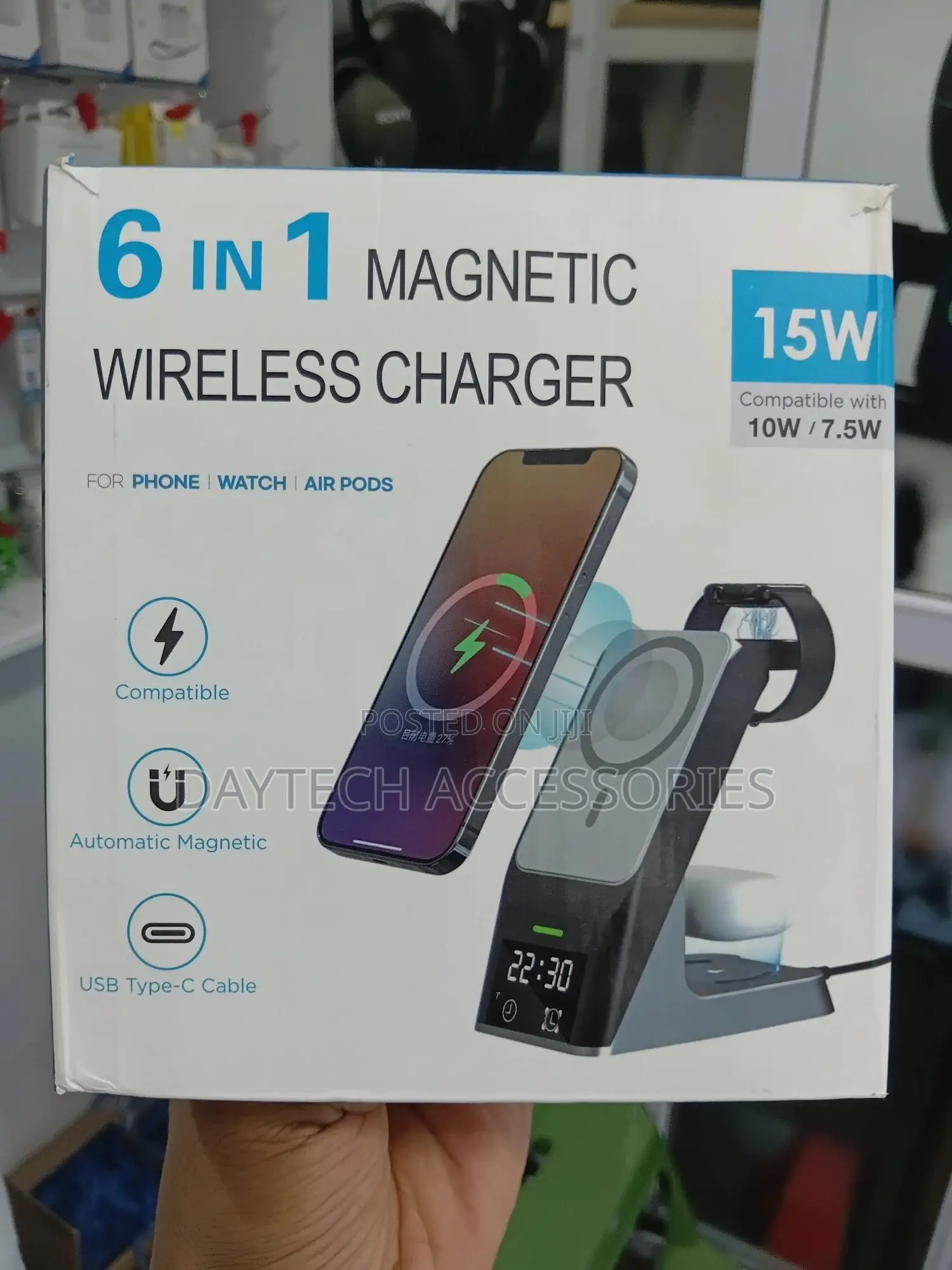6-in-1 Magnetic Wireless Charging Station Designed for Apple Devices.