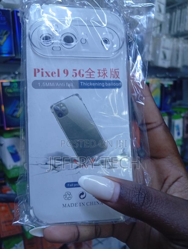Clear, Transparent Phone Case Designed for the Google Pixel 9 Pro. - main view