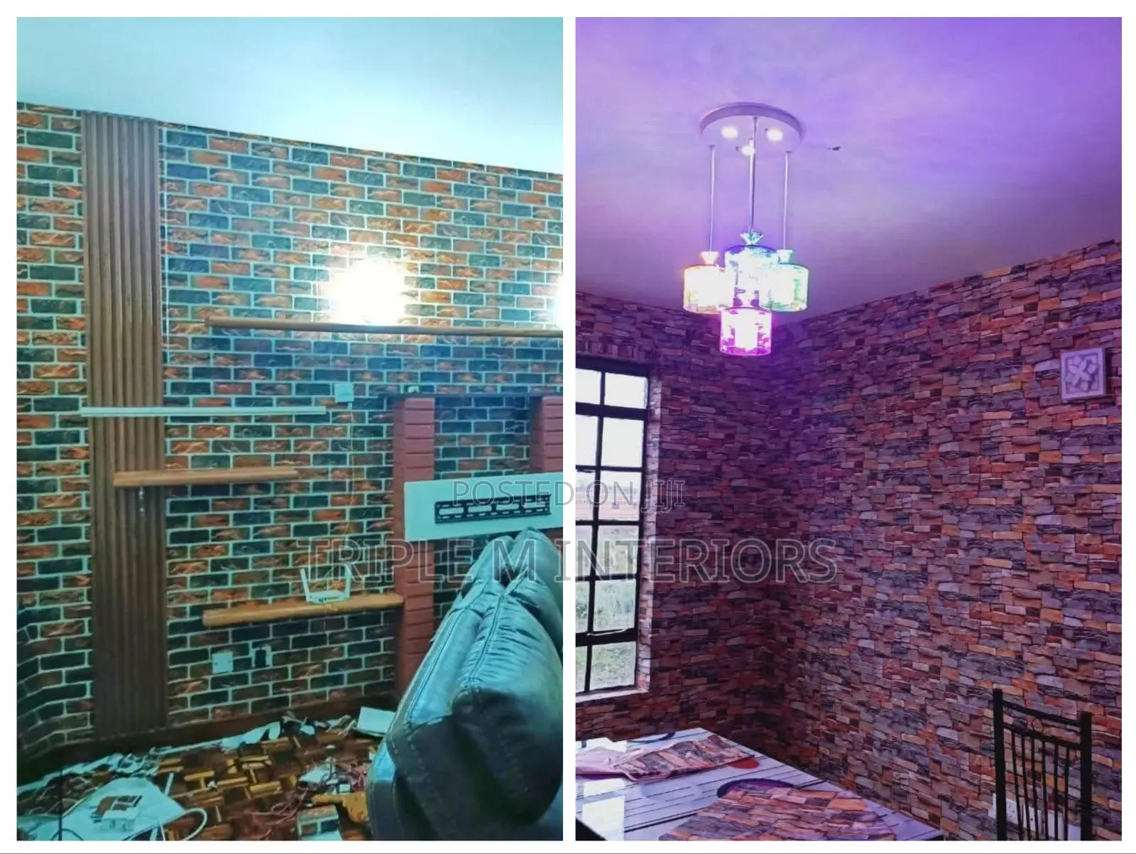 Industrial Brick Effect Wallpapers for Urban Spaces