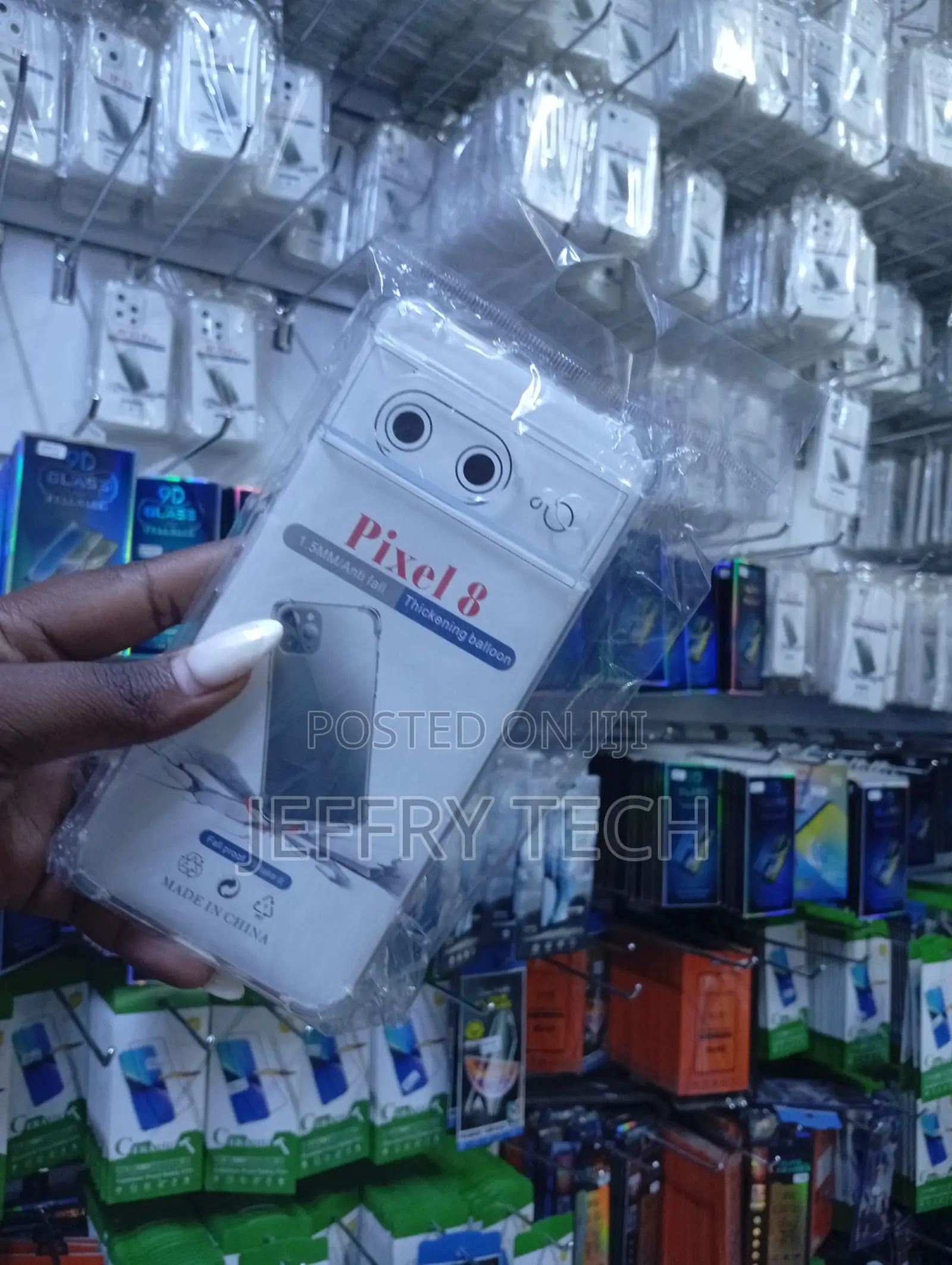 দরজ
For Google Pixel 8 Shockproof Transparent Liquid Crystal .