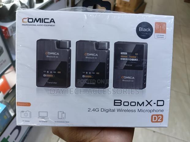 Comica Boomx-D D2 Black 2.4 GHZ Dual Wireless Microphone System - thumbnail 2