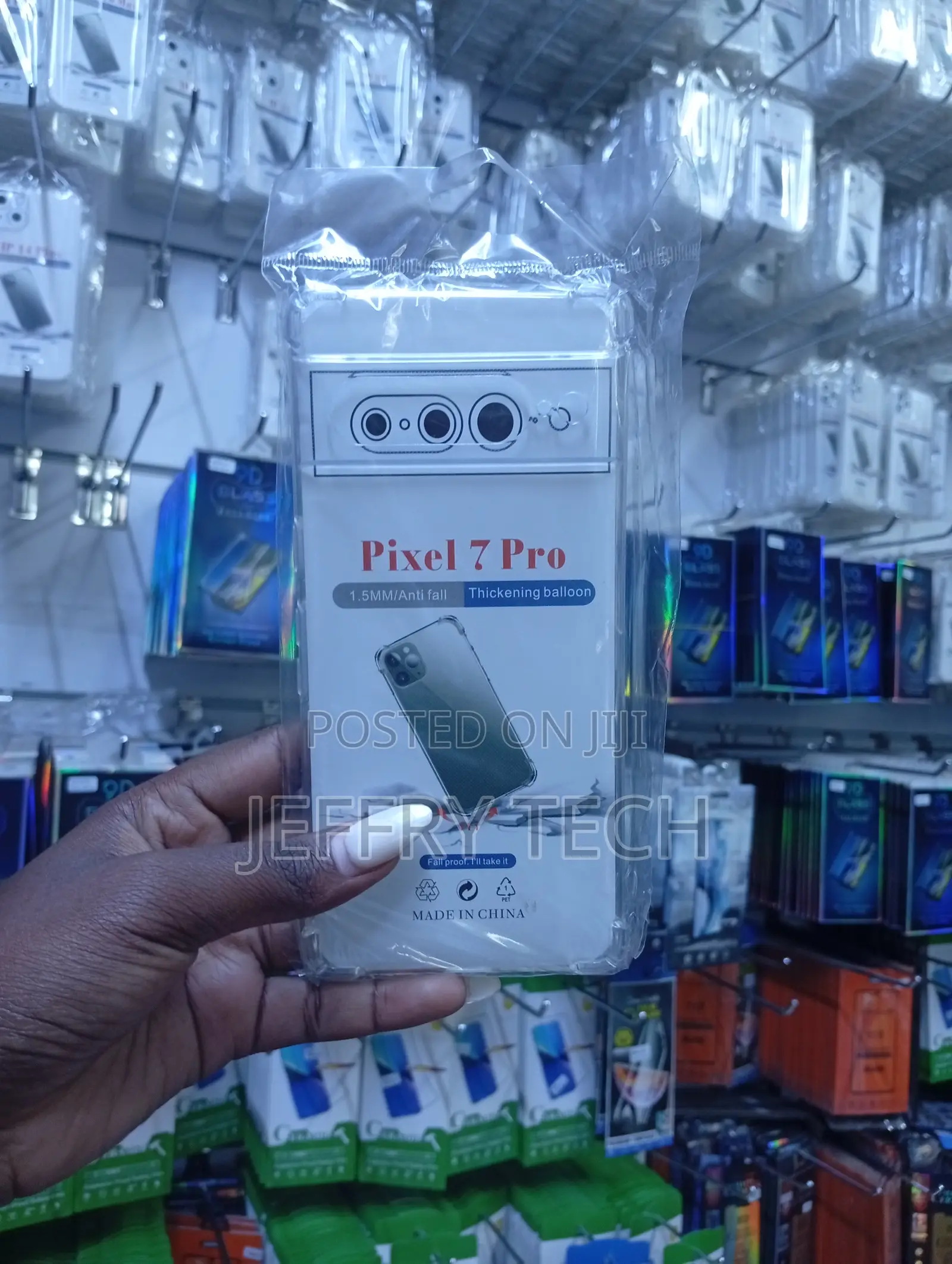 দরজfor Google Pixel 7 Pro Transparent Cover Tpu Soft