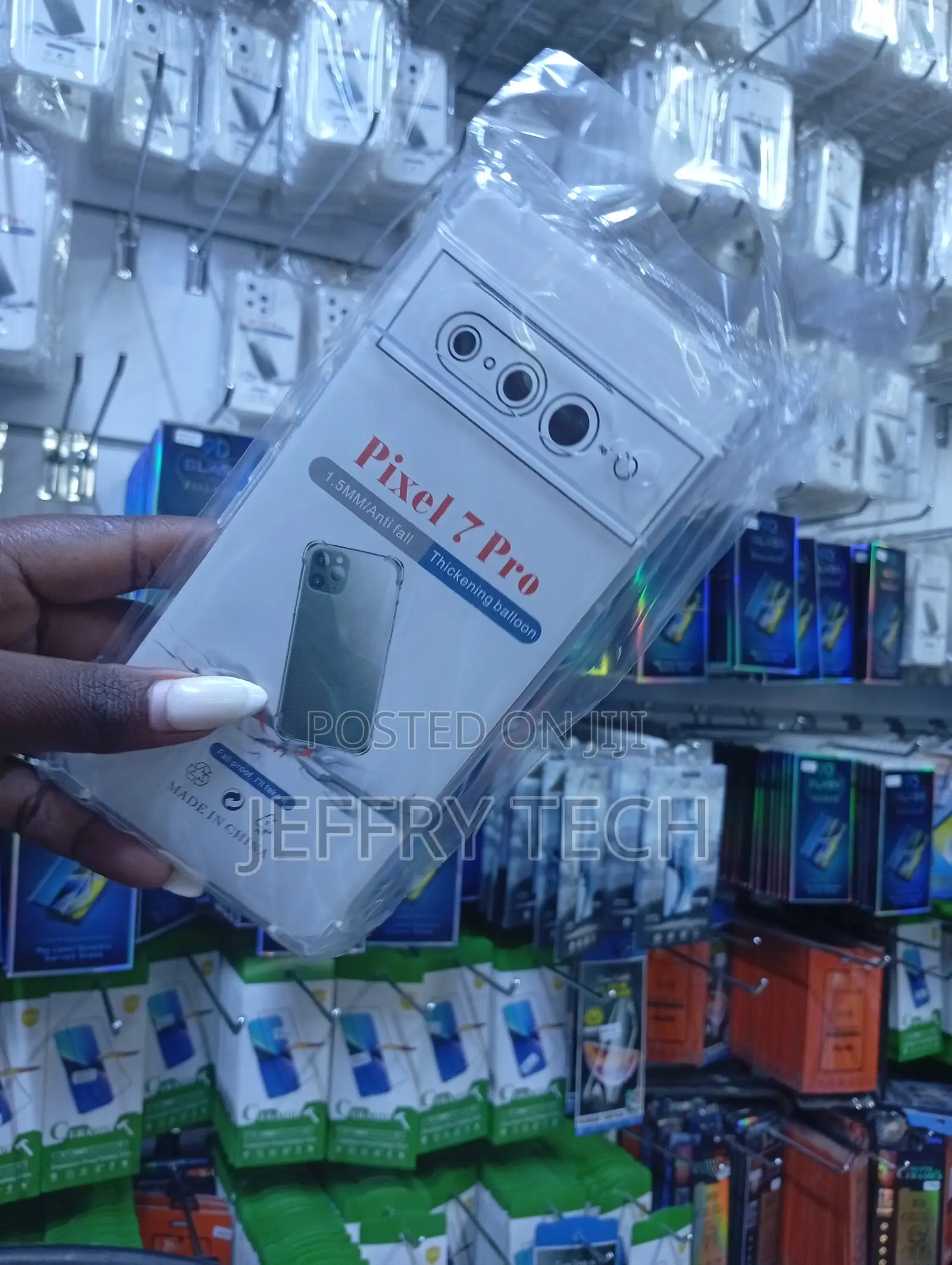 দরজfor Google Pixel 7 Pro Transparent Cover Tpu Soft