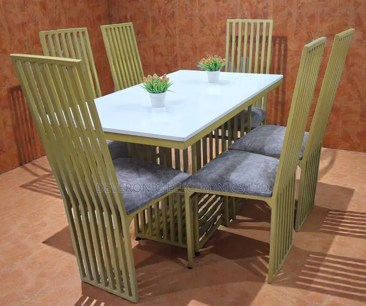 *_Ivan 6-Seater Luxury Dining Table Set