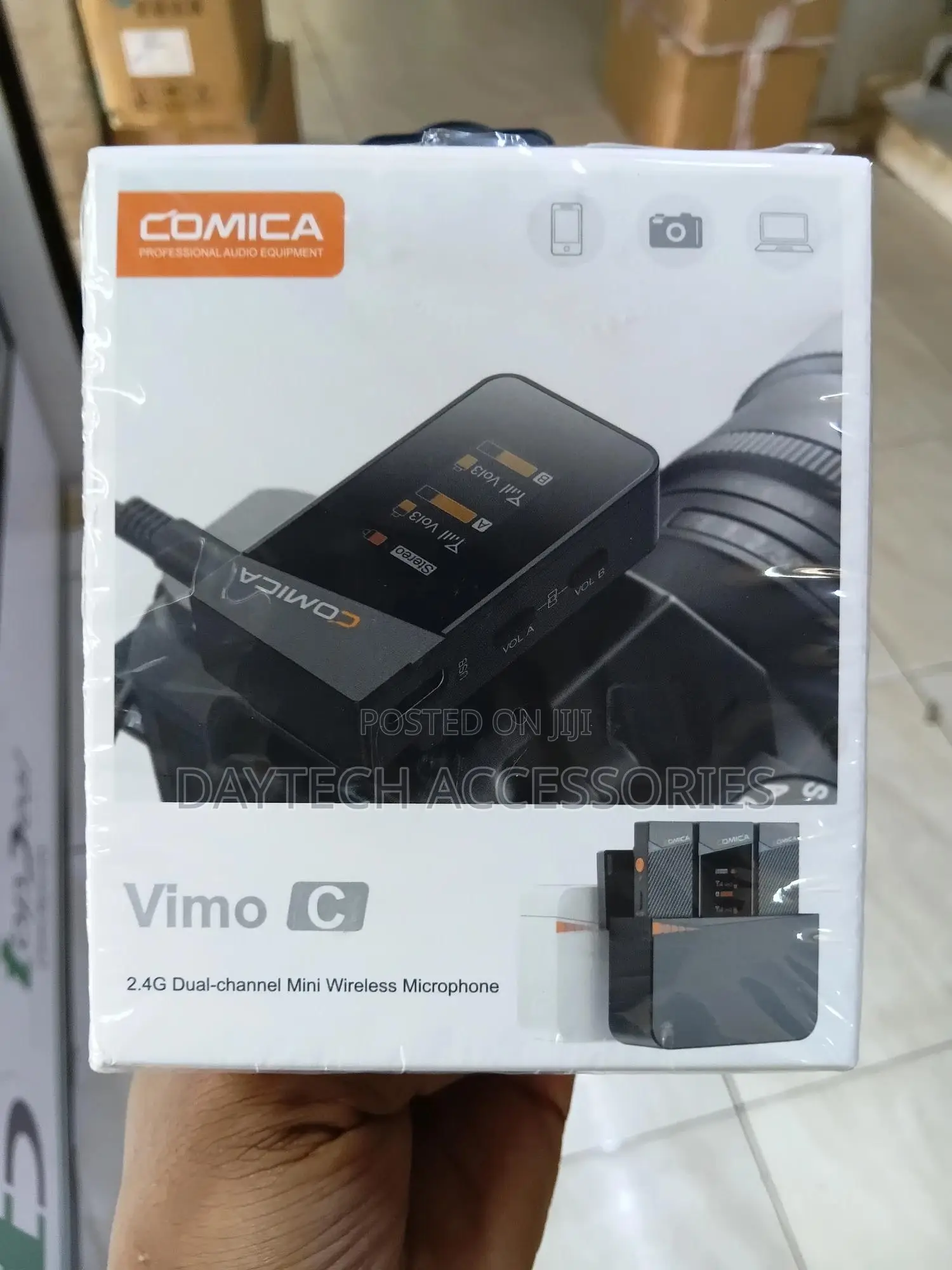 Comica Vimo C 2.4g Dual-Channel Mini Wireless Microphone.