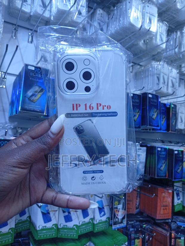 দরজfor Apple iPhone 16 Pro Shockproof Transparent Liquid