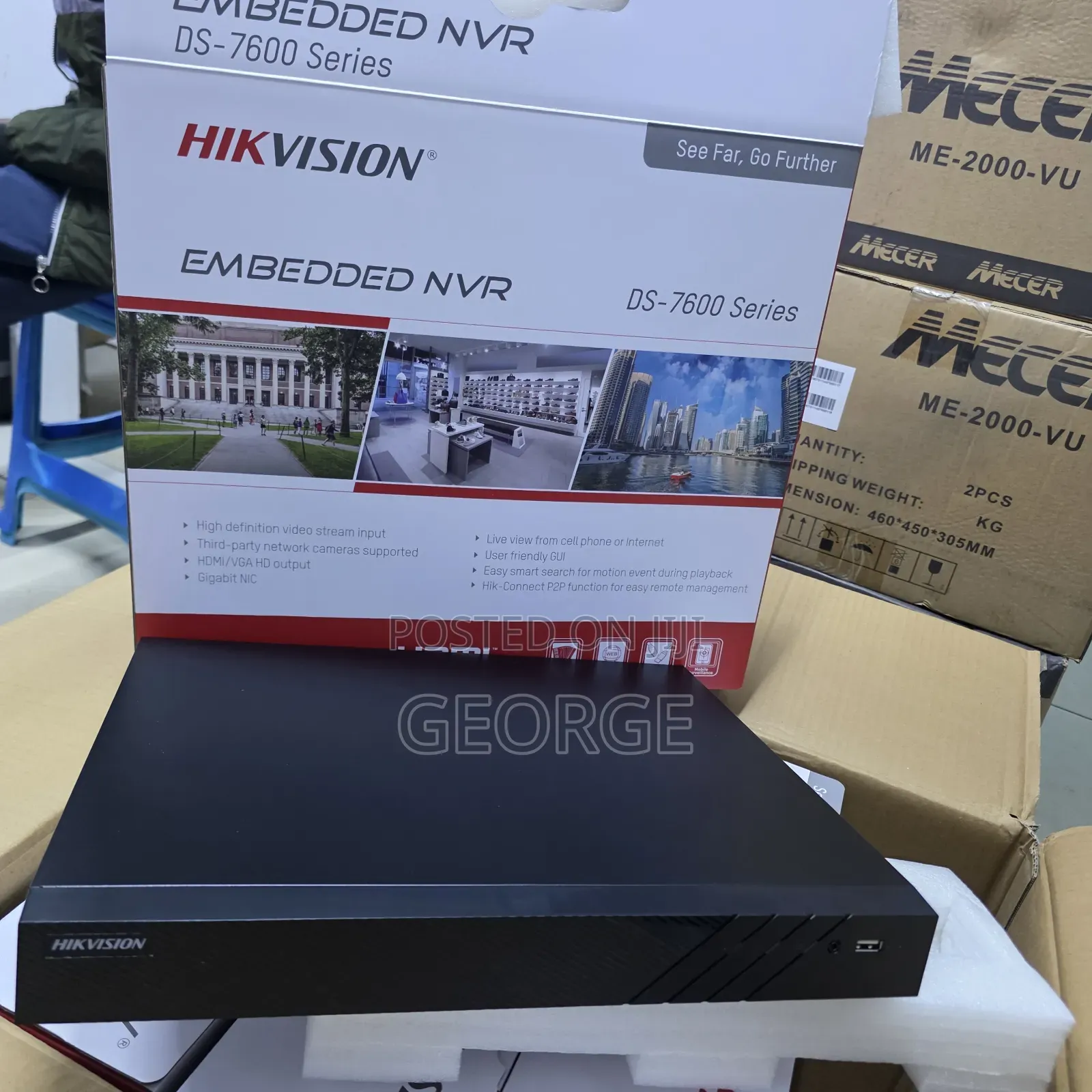 Hikvision 16 Channel NVR Ds-7616ni-Q2/16p(E) With 16 Poe Ports