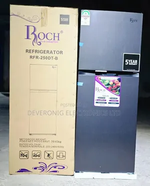 197 Litres Roch RFR-250-Dt-B Double Door No Frost