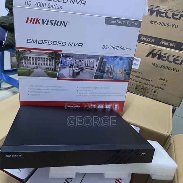 16ch Hikvision NVR With Built-in Poe – Plug Play CCTV Recorder