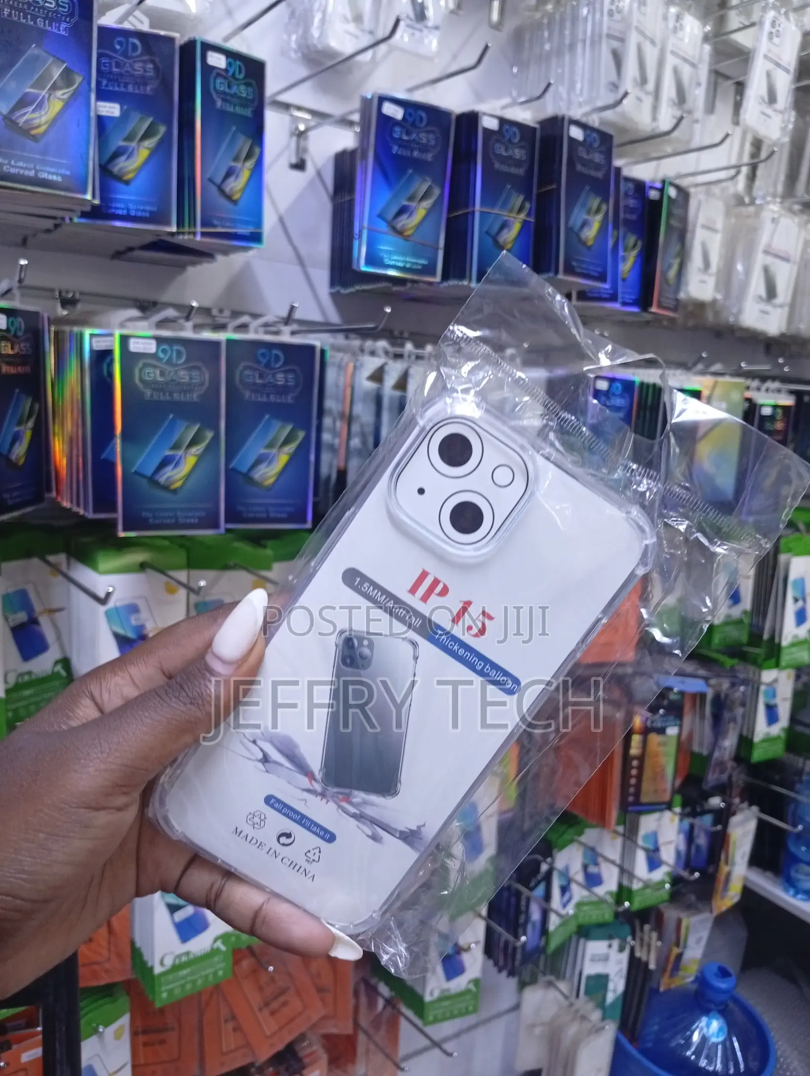 দরজ
For Apple iPhone 15 Shockproof Transparent Liquid Crystal .