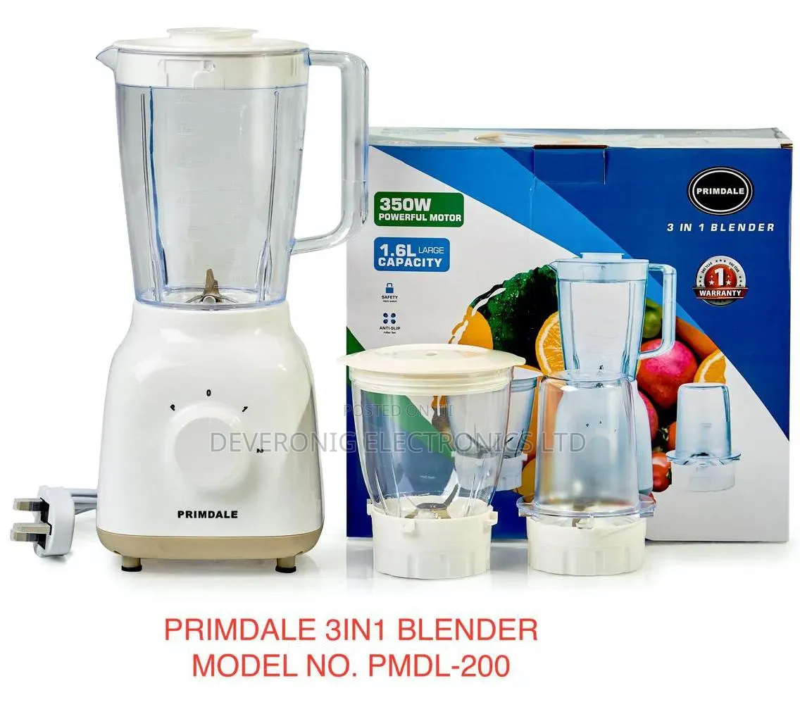 Primdale 3 in 1 Food Processor Blender