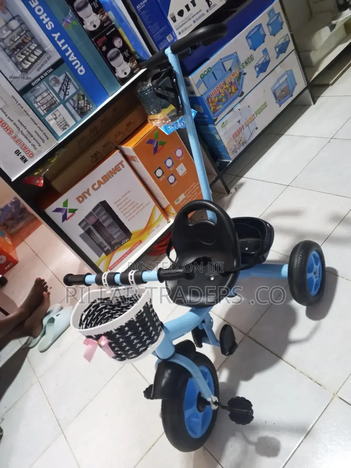 Tricycle With Push Handle