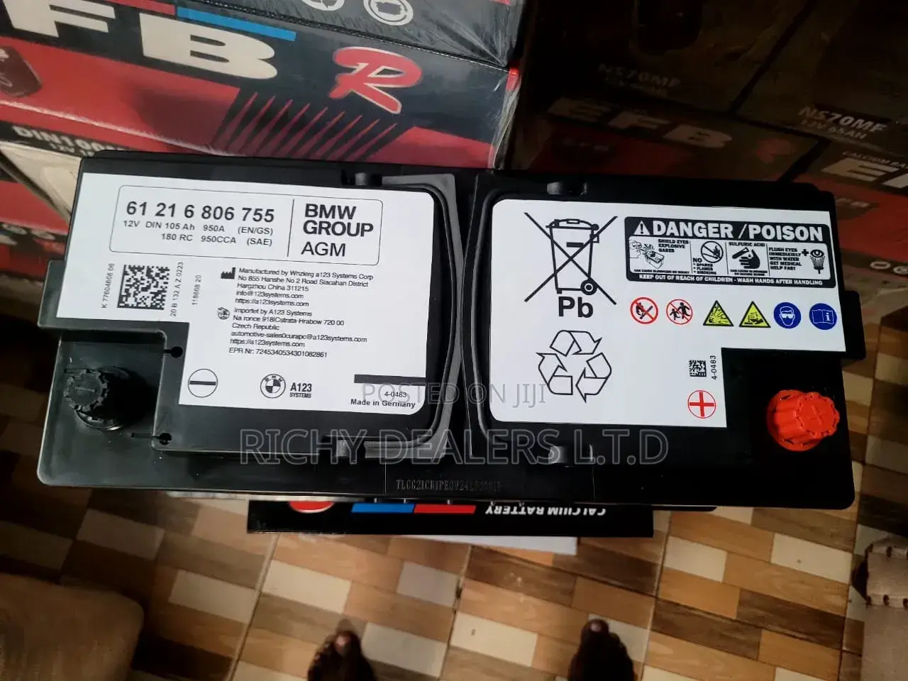 BMW Din105mf Agm (12v/105ah) Car Battery