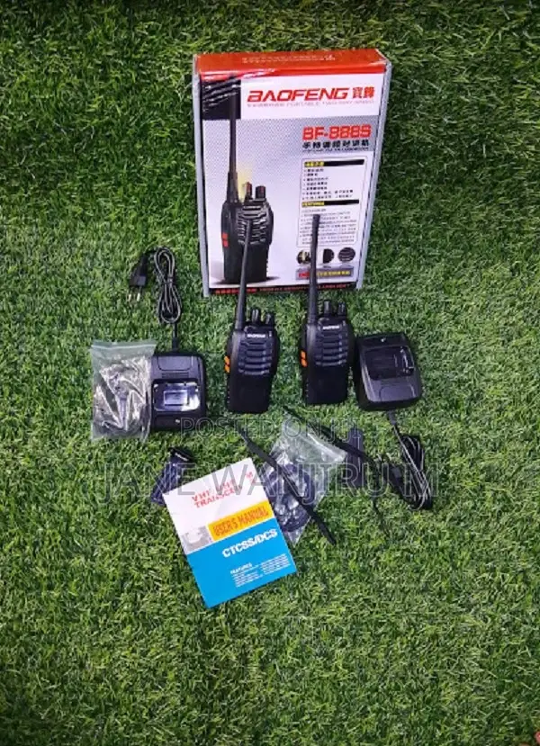 Triple 8 Baofeng 2-way Radio - Dual Ptt, Fm, Led Torch