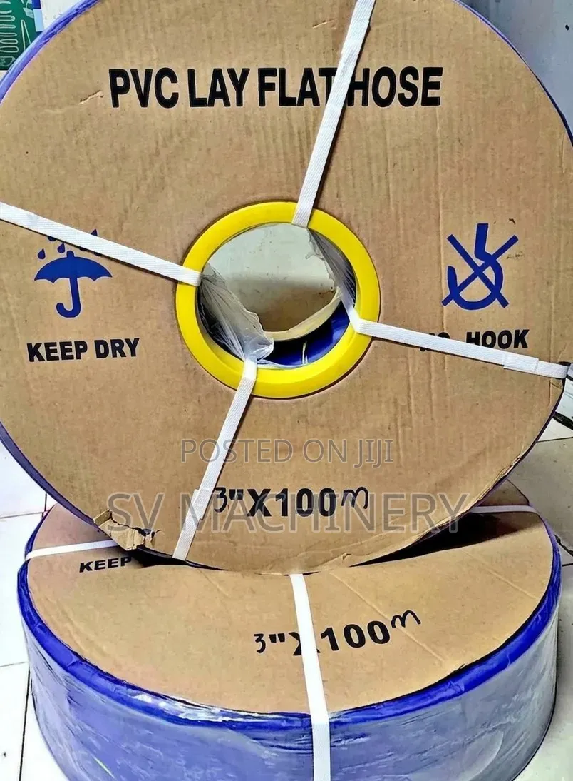 Heavy Duty 3" 100m PVC Layflat Delivery Hose Pipe