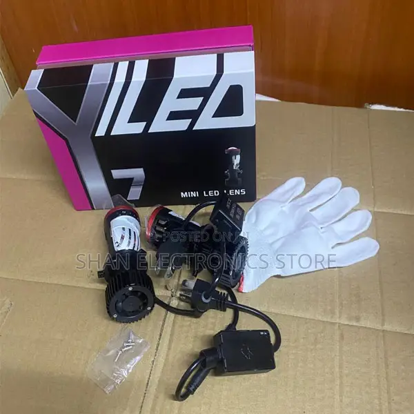 Y7 H4 Led Mini Projector Headlight Bulbs – High Power Bright White Lig