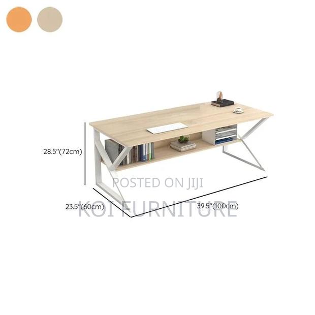 Office Desk; 1.4 Meters Ceroo Office Computer Desk With Under Storage - thumbnail 2