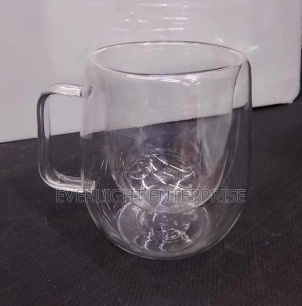Transparent Double Wall Mug Heat-Resistant - thumbnail 2