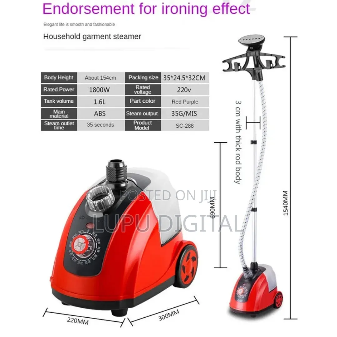 1800w Garment Steamer 1.6l