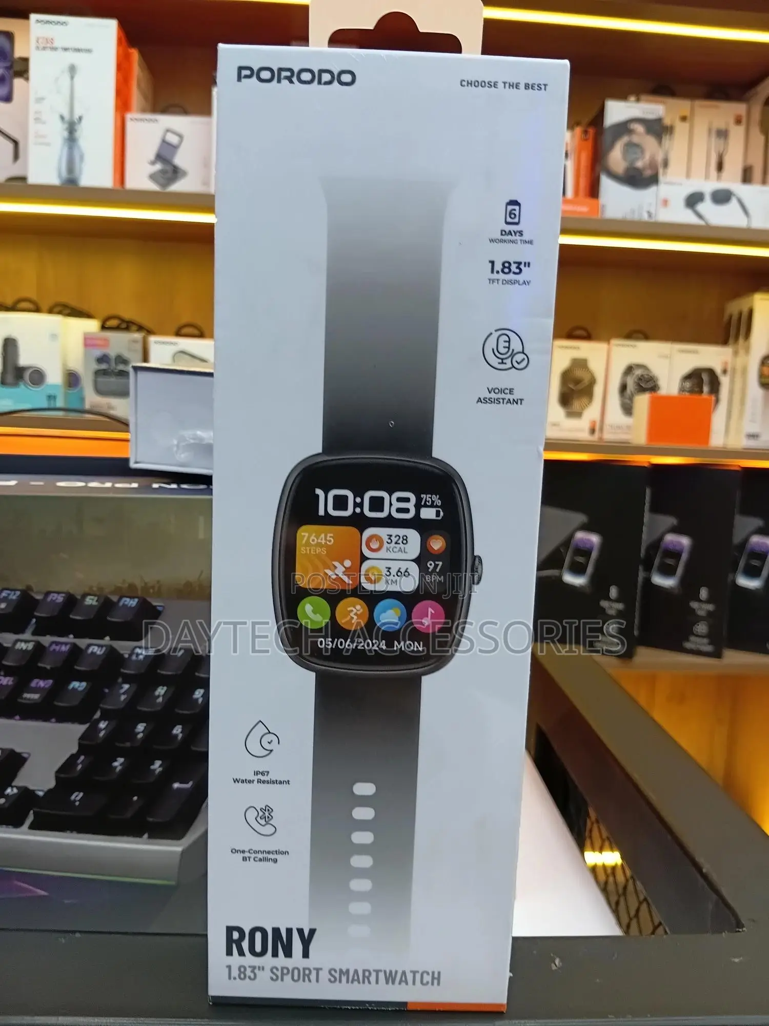 The Porodo Rony 1.83" Sport Smartwatch.