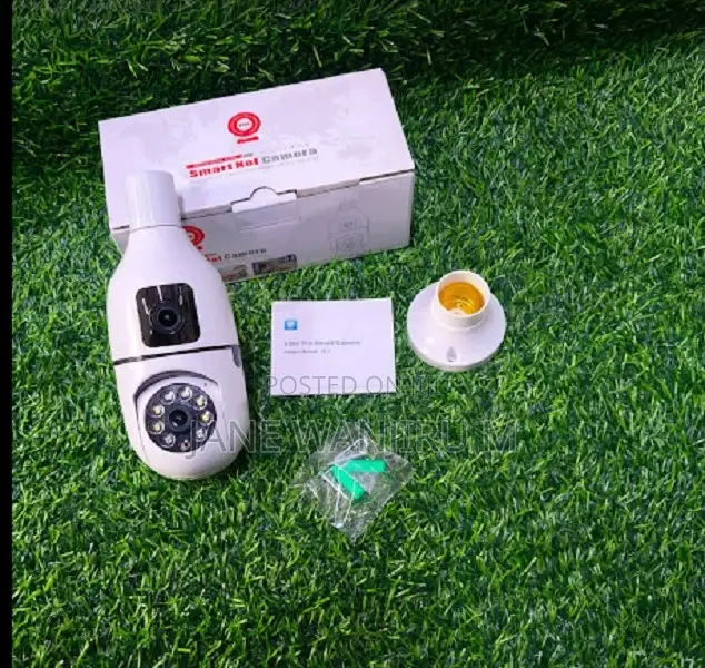 Wireless Dual Lens Bulb Camera