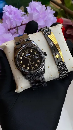 Rolex Men Watch With Matching Bracelet