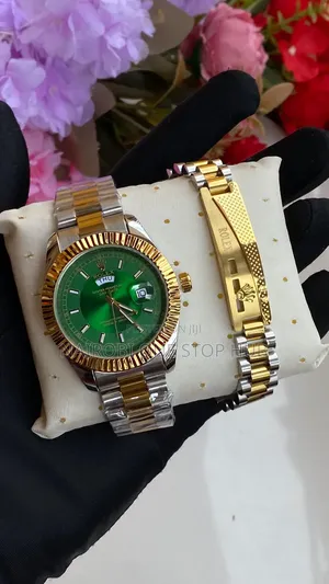 Rolex Men Watch With Matching Bracelet