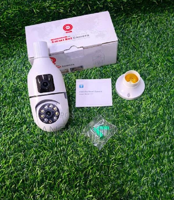 360 Bulb Camera Dual Screen - Top + Bottom View - main view