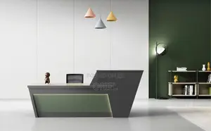 Office Desk : 2m Office Reception Welcoming Desk
