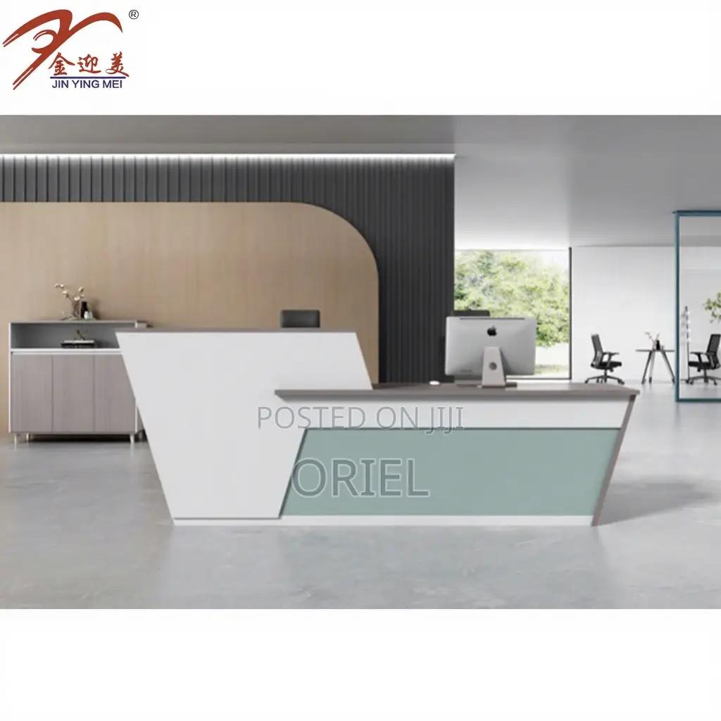 Office Desk : 2m Office Reception Welcoming Desk