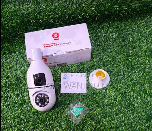 Two-Way Audio V380 Bulb Camera Dual Lense CCTV Surveillance