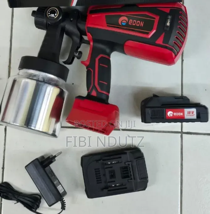 New Edon Cordless Spray Gun,Comes With 2 Rechargeable Batteries